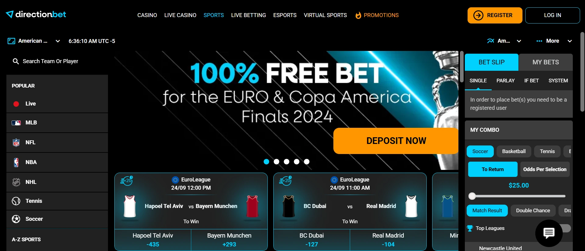 Directionbet jeux d'argent